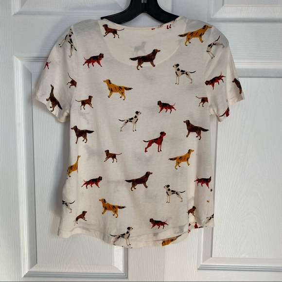SOLD🍀PUPPY DOG WEEKEND T-SHIRT ANTHROPOLOGIE - Picture 4 of 6